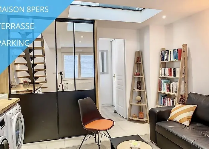 Grande Maison Cosy Terrasse Parking Gare 8 Pers